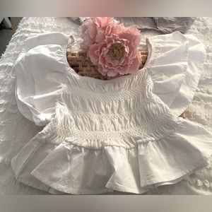 ZARA| Crop White top spring